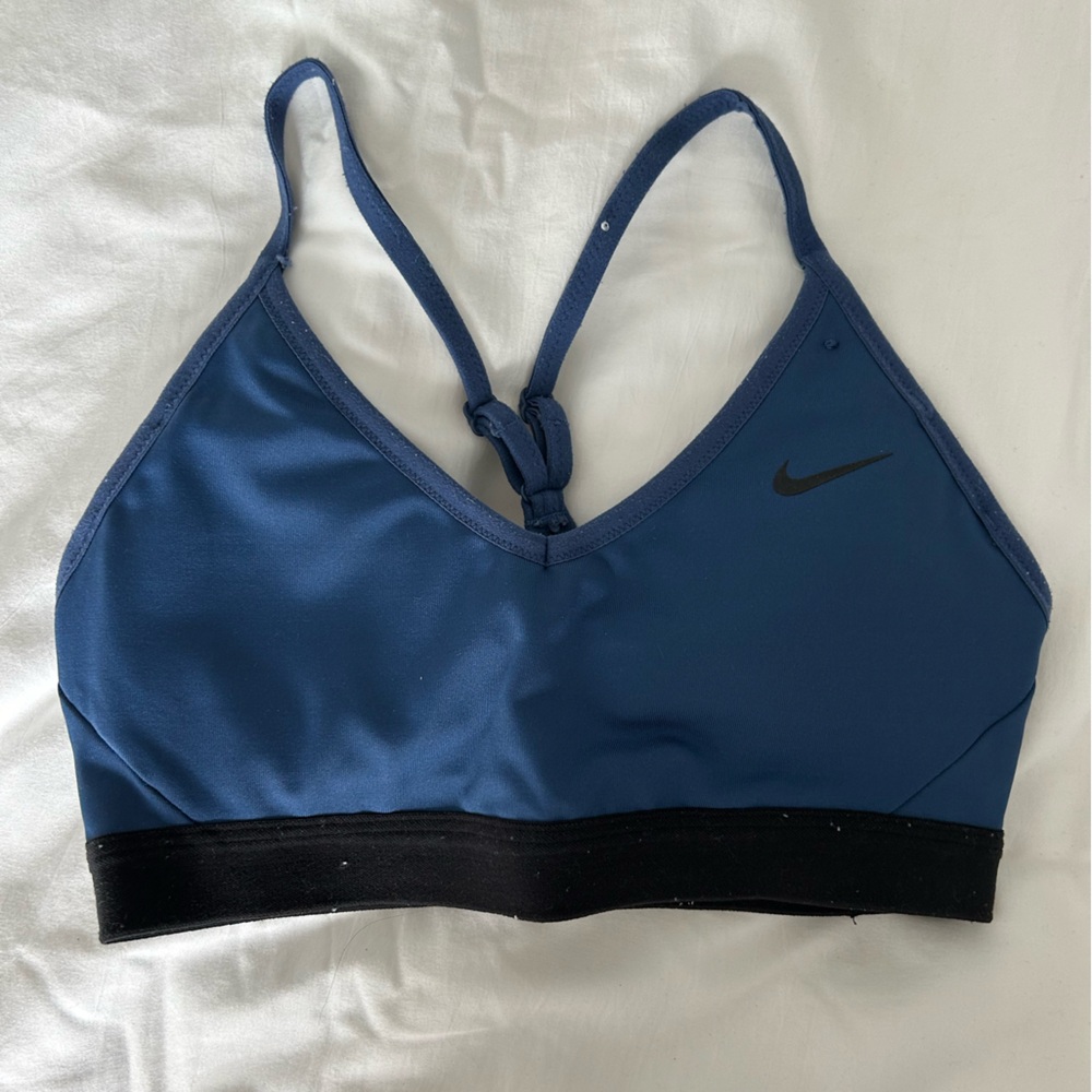 Nike dark blue sports bra size small